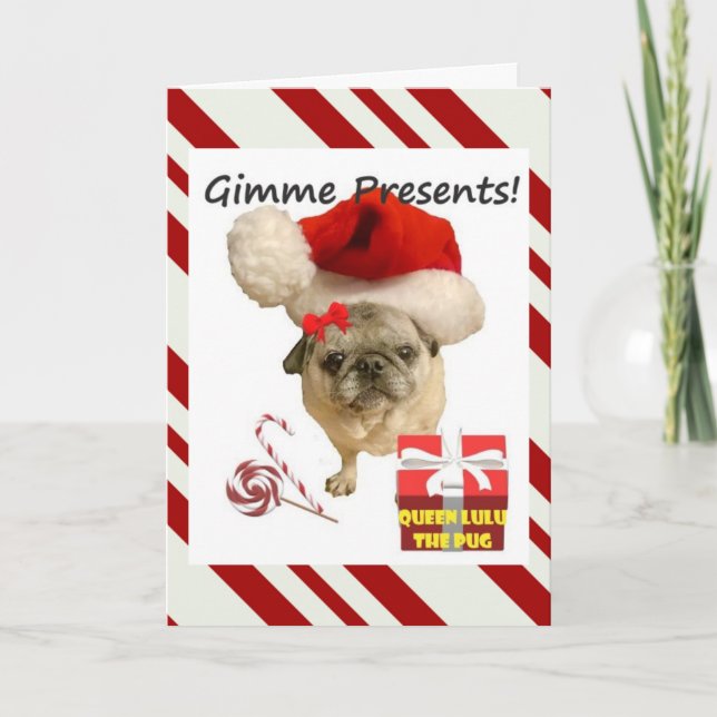 Drottning Lulu-julkort! Helgkort (Framsida)