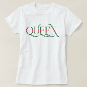 drottning lyxig outfit unik gåva designer logotyp  t shirt