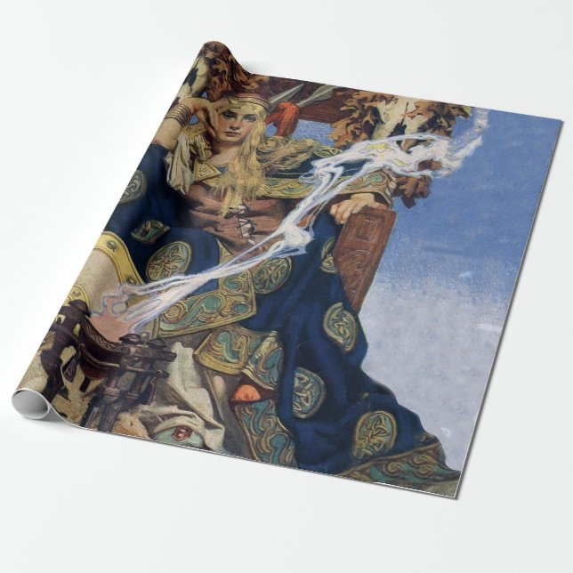 Drottning Maeve Krigardrottning Fantasykonst Presentpapper (Utrullad)