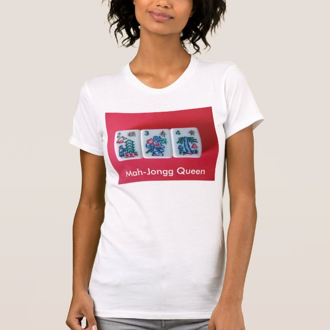 Drottning Mah-Jongg Tee Shirt (Framsida)
