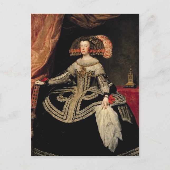 drottning Maria Anna av Österrike, 1652 Vykort (Framsida)