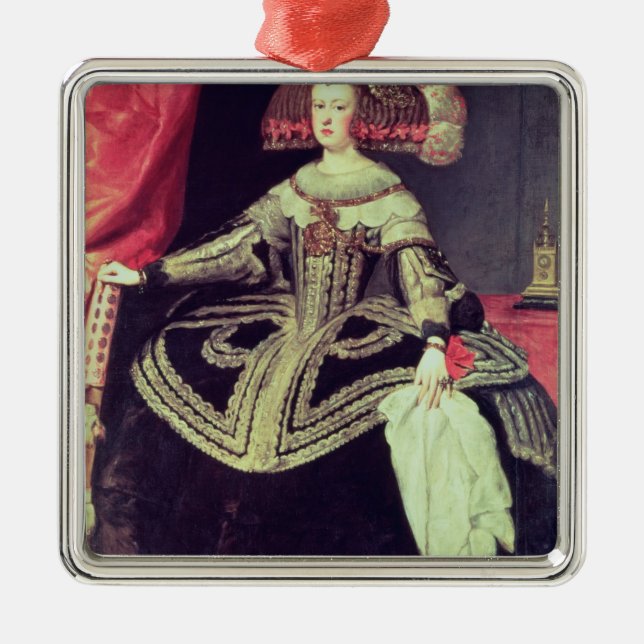 Drottning Mariana av Österrike c.1653 Julgransprydnad Metall (Framsidan)