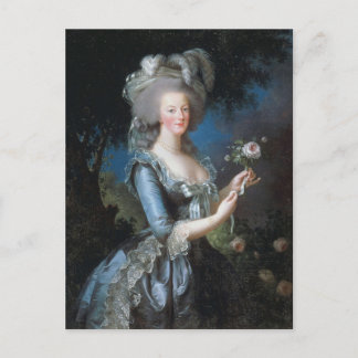 Drottning Marie Antoinette av Frankrike av Le Brun Vykort
