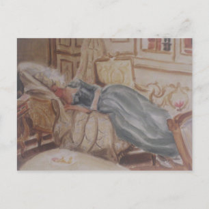 Drottning Marie Antoinette ~ Brevkort / Inbjudning Vykort