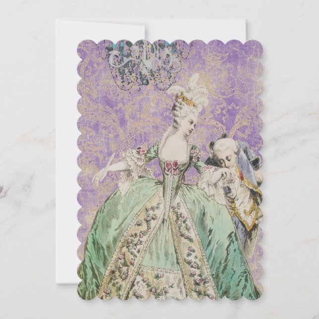Drottning Marie Antoinette - Inbjudningar / Svaras (Framsida)