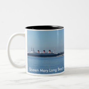 Drottning Mary Long Beach Två-Tonad Mugg