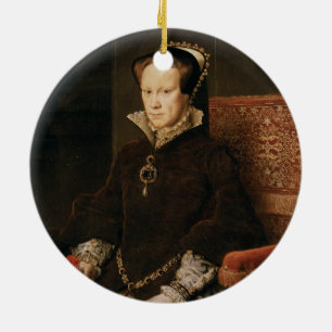 Drottning Mary mig av England Maria Tudor vid Julgransprydnad Keramik