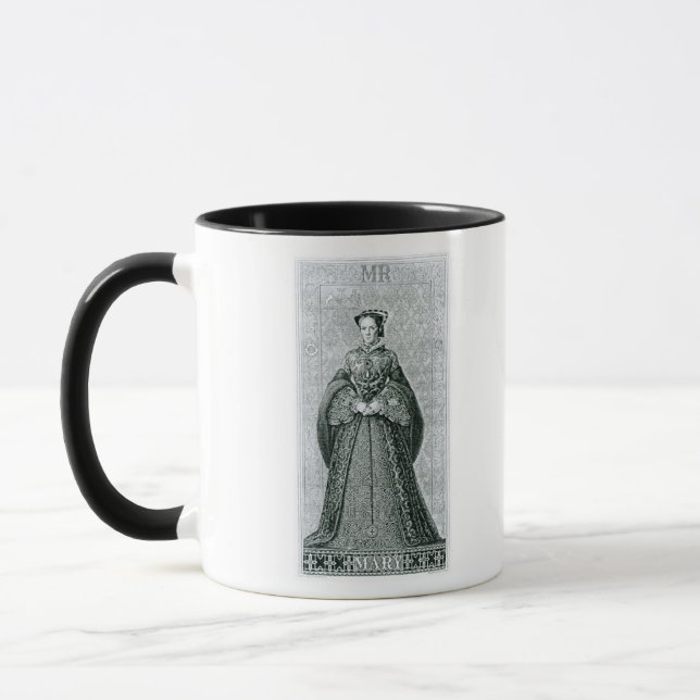 Drottning Mary som jag inristade vid T.Brown Mugg (Vänster)