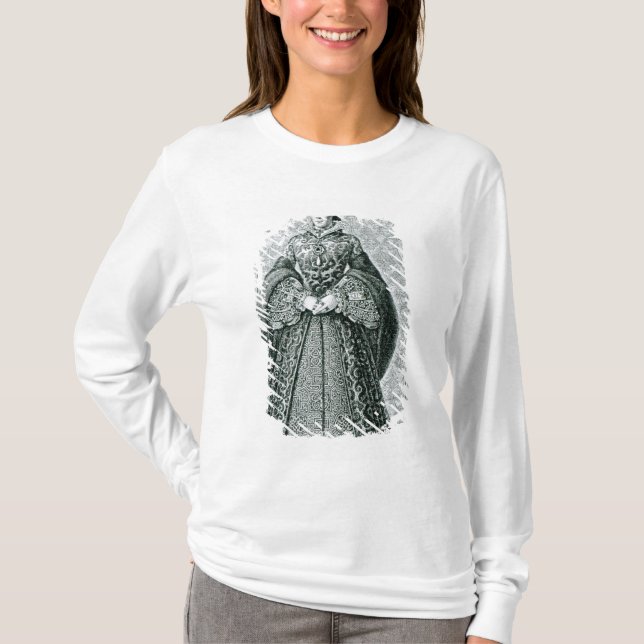 Drottning Mary som jag inristade vid T.Brown T-shirt (Framsida)