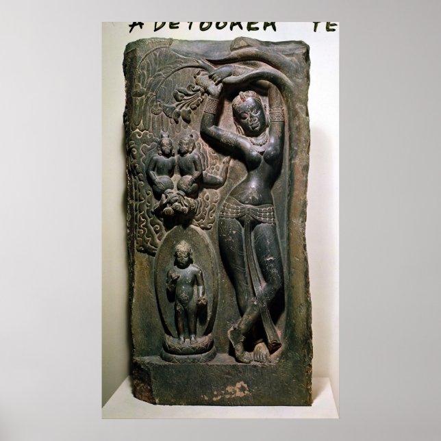 Drottning Maya ge födelse till framtida Buddha Poster (Framsidan)