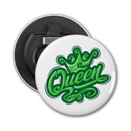 Drottning med Krona, typografi Flasköppnare