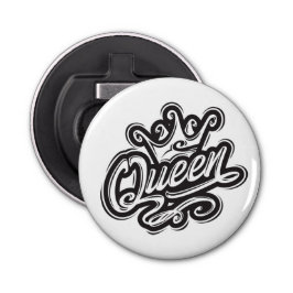 Drottning med Krona, typografi Flasköppnare