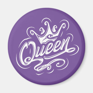Drottning med Krona, typografi Magnet