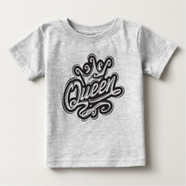 Drottning med Krona, typografi T Shirt