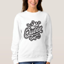 Drottning med Krona, typografi