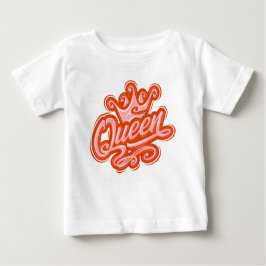 Drottning med Krona, typografi T Shirt
