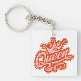 Drottning med krona, typografidesign