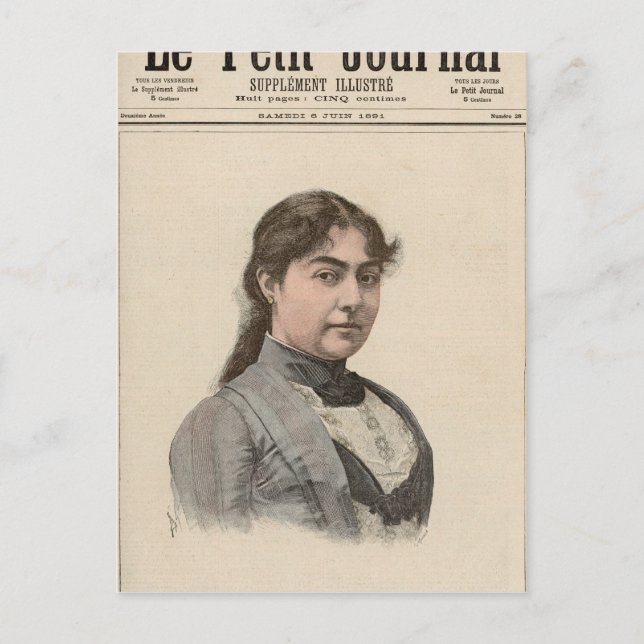 drottning Natalija från Serbien Vykort (Framsida)