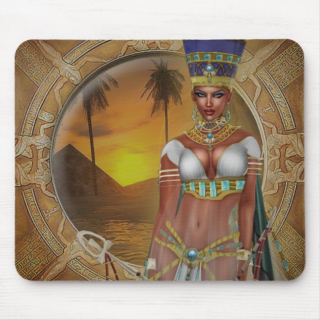 Drottning Nefertiti Mousepad Musmatta (Framsidan)