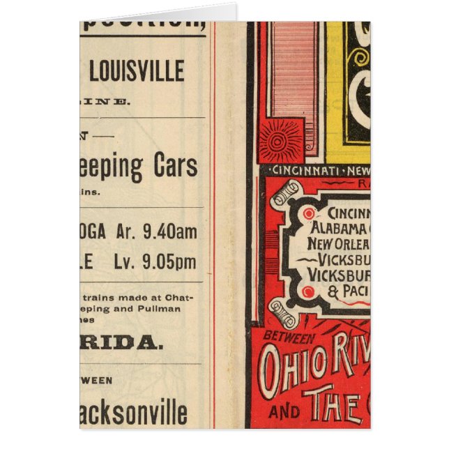 Drottning och crescerande rutt hälsningskort (Framsidan)