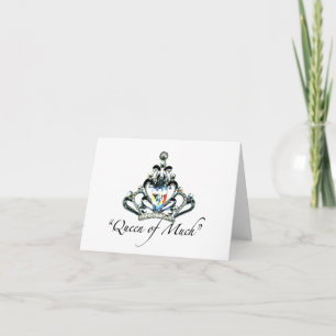 "Drottning of Much" notecards Kort