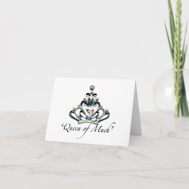 "Drottning of Much" notecards Kort (Framsida)