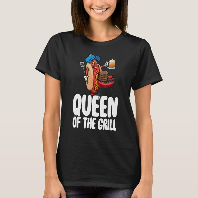 Drottning of the Grills Women Foodie Sause Kärlek  T Shirt (Framsida)