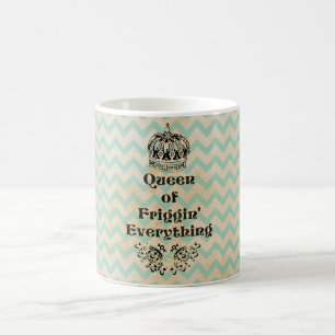Drottning över allting kaffemugg