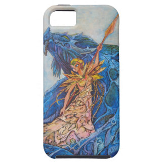 Drottning över den blå draken iPhone 5 Case-Mate fodral