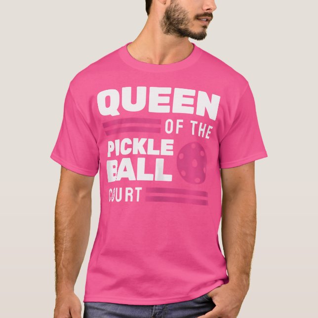 Drottning På Pickleballplanen T Shirt (Framsida)