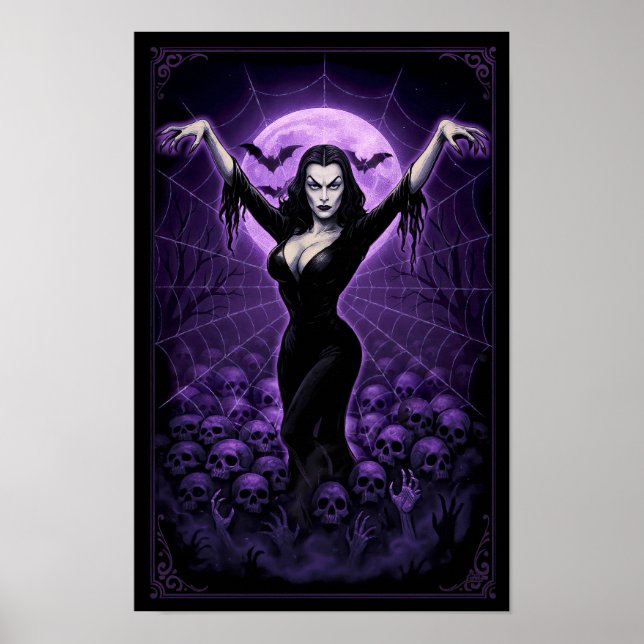 Drottning på webben – gotisk vampyrposter poster (Framsidan)