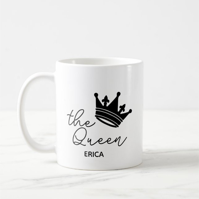Drottning Personlig Kronmugg Gåva fru Kaffemugg (Vänster)