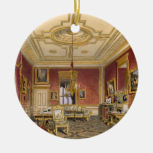 Drottning privata vardagsrum, Windsor slott, Julgransprydnad Keramik