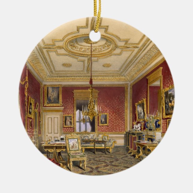 Drottning privata vardagsrum, Windsor slott, Julgransprydnad Keramik (Framsidan)