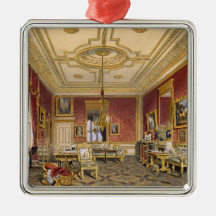 Drottning privata vardagsrum, Windsor slott, Julgransprydnad Metall