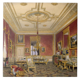Drottning privata vardagsrum, Windsor slott, Kakelplatta