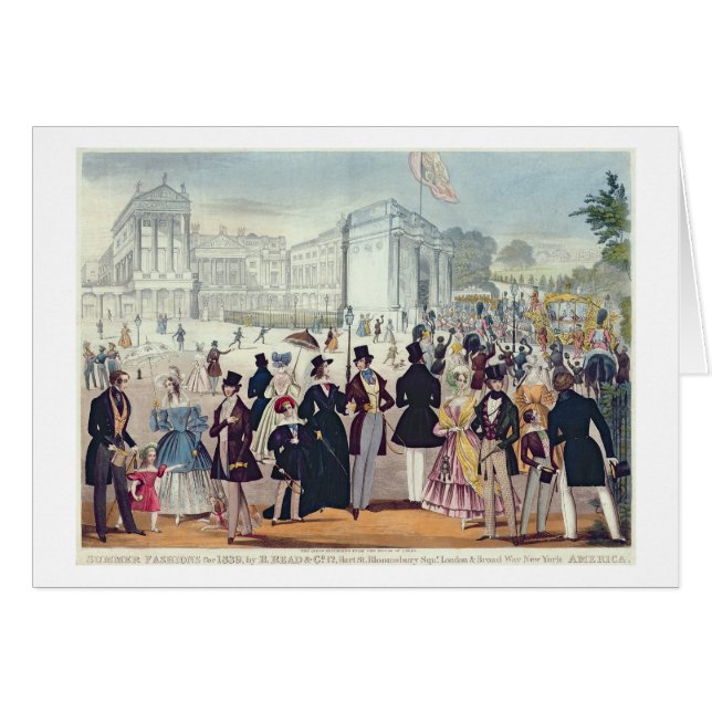 Drottning retur från huset av Lords, 1839 ( Hälsningskort (Framsidan Horizontal)