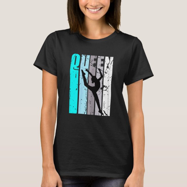 Drottning Rhythmic Gymnastics Champion Granddotter T Shirt (Framsida)