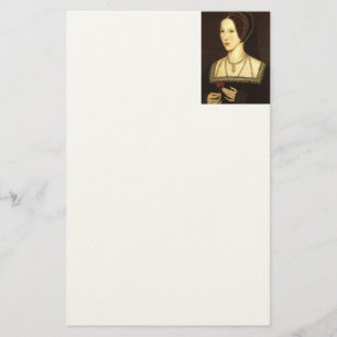 Drottning stationära Anne Boleyn Brevpapper