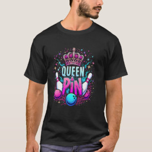 Drottning stift skjorta bowlare bowling liga för b t shirt