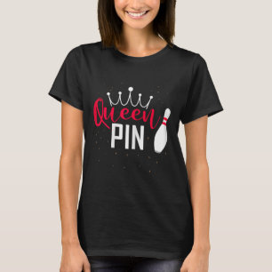 Drottning stift skjorta bowlare bowling liga för b t shirt