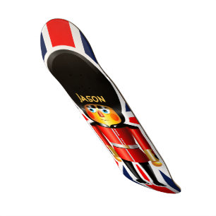 Drottning tecknad för vaktsoldat skateboard bräda 19,5 cm