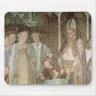 Drottning Theodolinda och Pope Gregory underbaren Musmatta