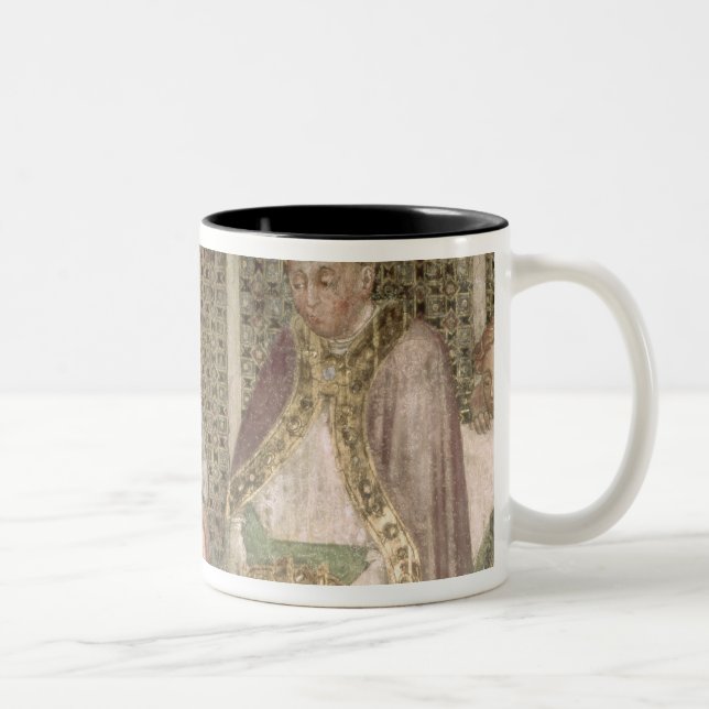 Drottning Theodolinda och Pope Gregory underbaren Två-Tonad Mugg (Höger)