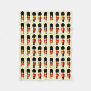 Drottning vakt tjäna som soldat tecknaden fleecefilt