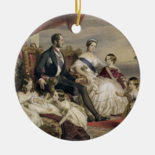 Drottning Victoria (1819-1901) och Prince Albert Julgransprydnad Keramik
