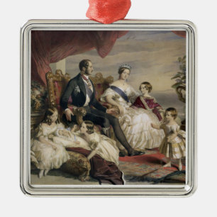 Drottning Victoria (1819-1901) och Prince Albert Julgransprydnad Metall