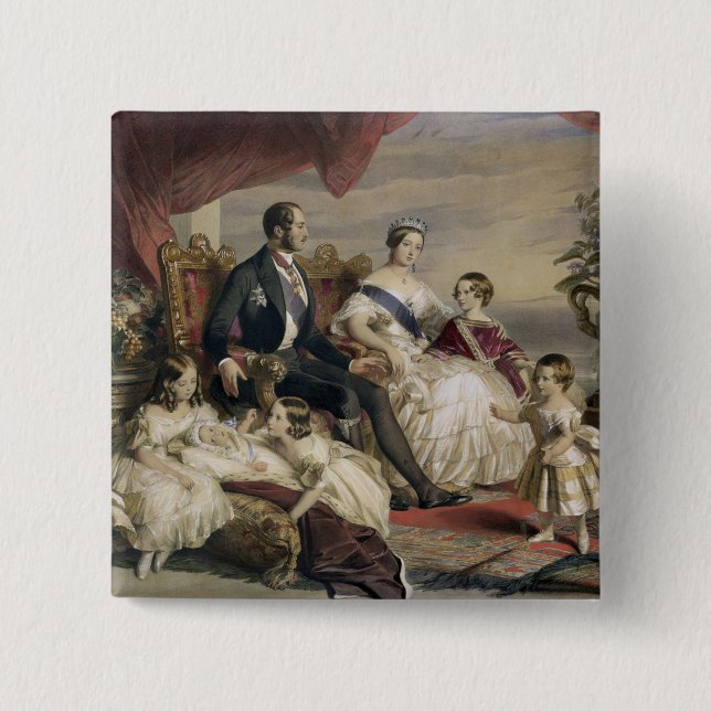 Drottning Victoria (1819-1901) och Prince Albert Knapp (Framsida)
