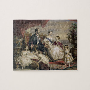Drottning Victoria (1819-1901) och Prince Albert Pussel