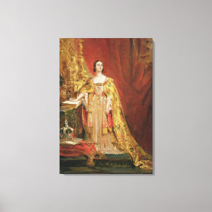 Drottning Victoria (1819-1901) som tar Canvastryck